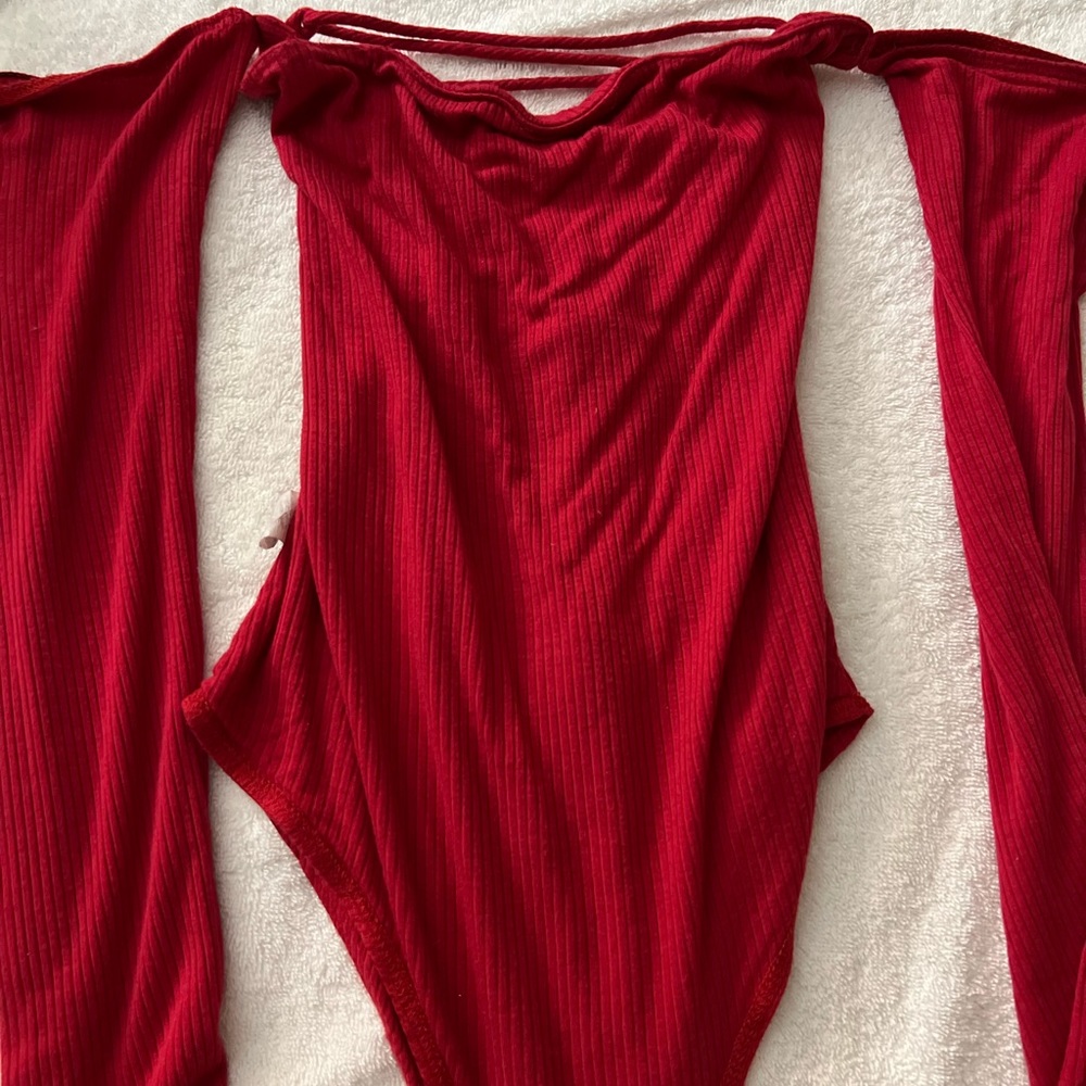 Off the shoulder body suite